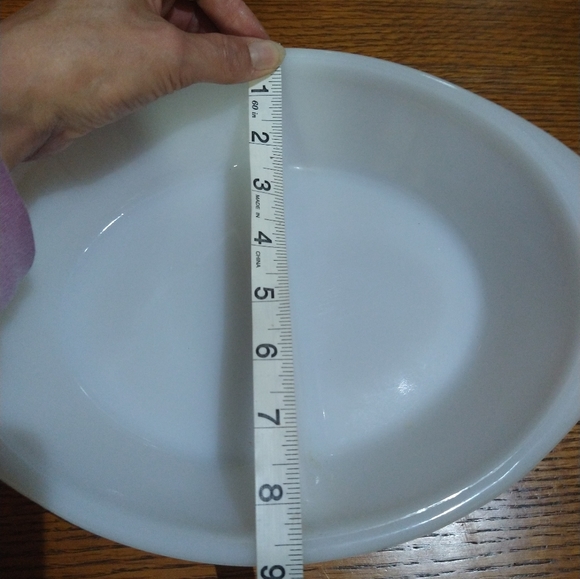 Vintage Glass bake J-2352 Milk Glass Divided Casserole Dish - Picture 6 of 11